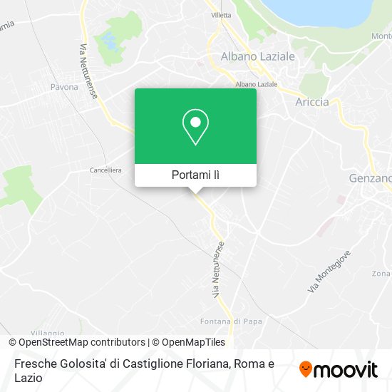 Mappa Fresche Golosita' di Castiglione Floriana