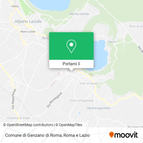 Mappa Comune di Genzano di Roma