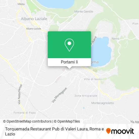 Mappa Torquemada Restaurant Pub di Valeri Laura