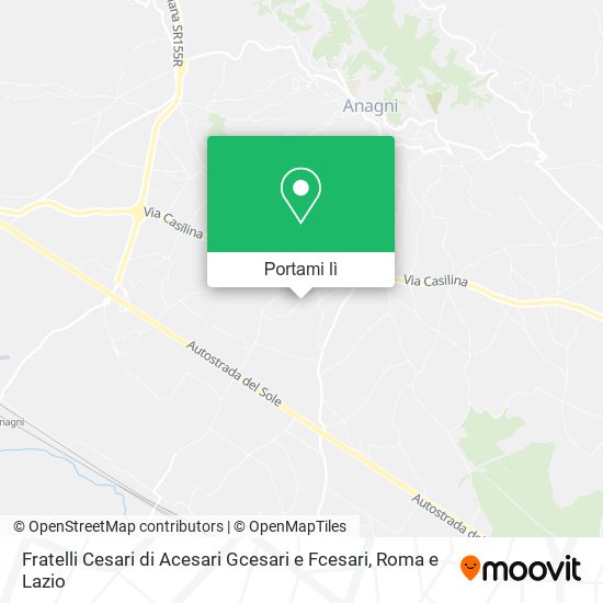 Mappa Fratelli Cesari di Acesari Gcesari e Fcesari