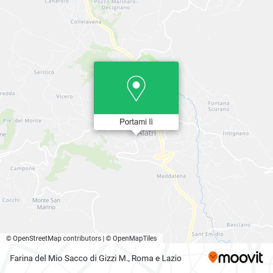 Mappa Farina del Mio Sacco di Gizzi M.