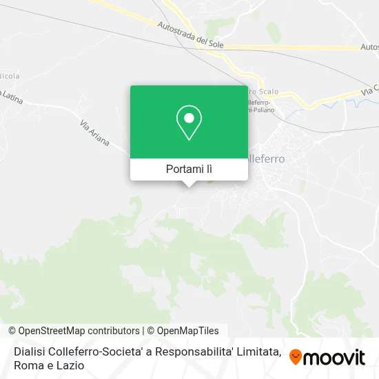 Mappa Dialisi Colleferro-Societa' a Responsabilita' Limitata