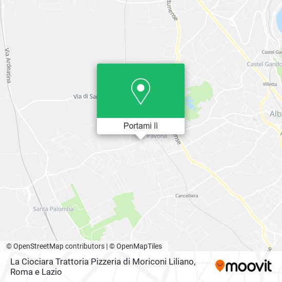 Mappa La Ciociara Trattoria Pizzeria di Moriconi Liliano