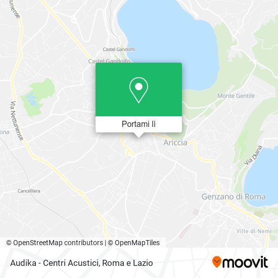 Mappa Audika - Centri Acustici