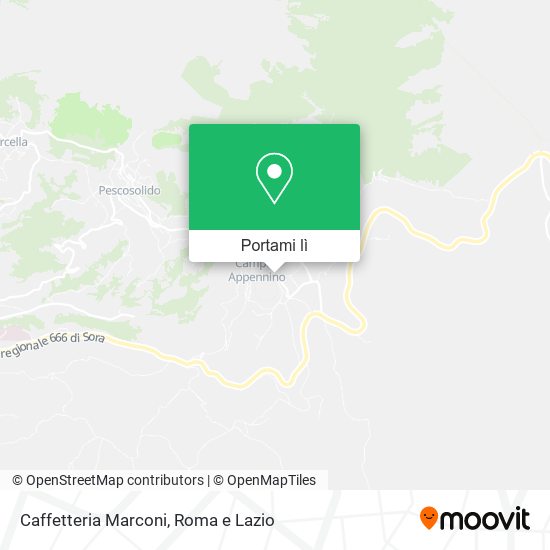Mappa Caffetteria Marconi