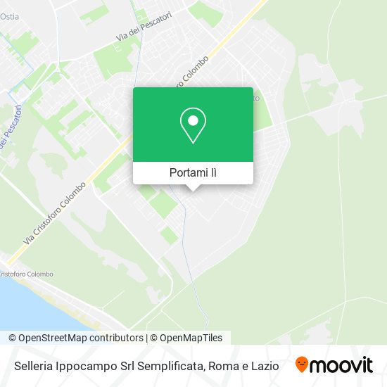 Mappa Selleria Ippocampo Srl Semplificata