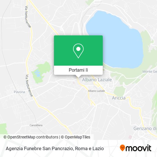 Mappa Agenzia Funebre San Pancrazio