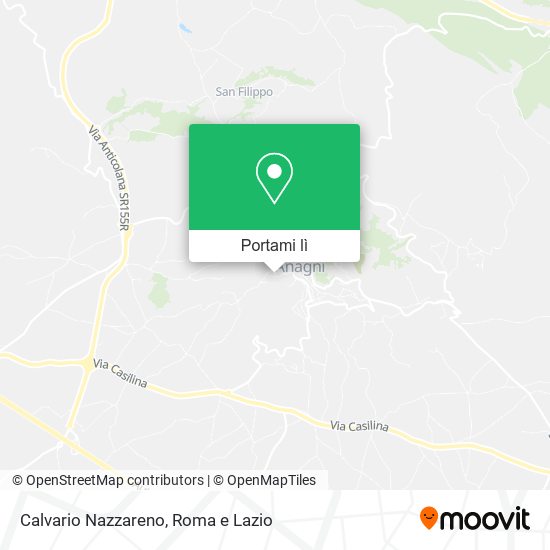 Mappa Calvario Nazzareno