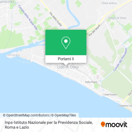 Mappa Inps-Istituto Nazionale per la Previdenza Sociale