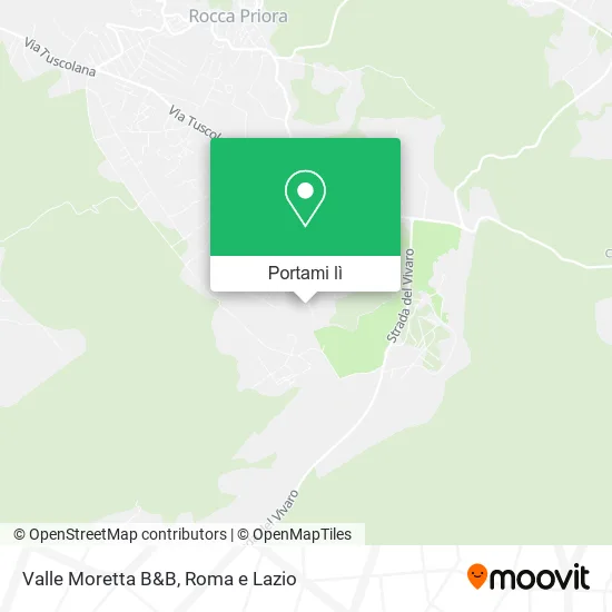 Mappa Valle Moretta B&B