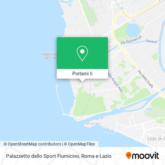 Mappa Palazzetto dello Sport Fiumicino