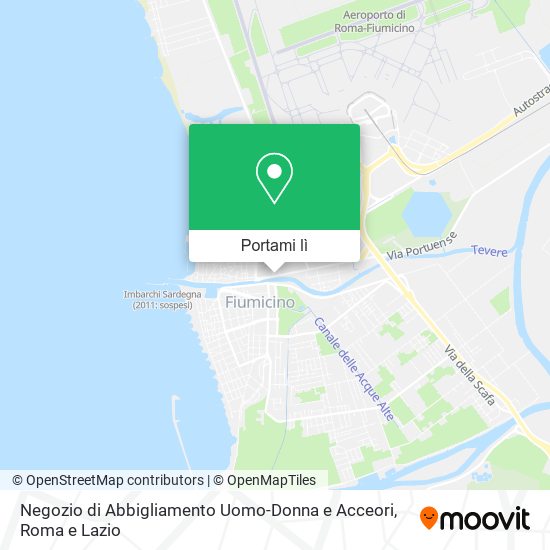 Mappa Negozio di Abbigliamento Uomo-Donna e Acceori