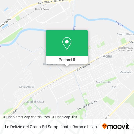 Mappa Le Delizie del Grano Srl Semplificata