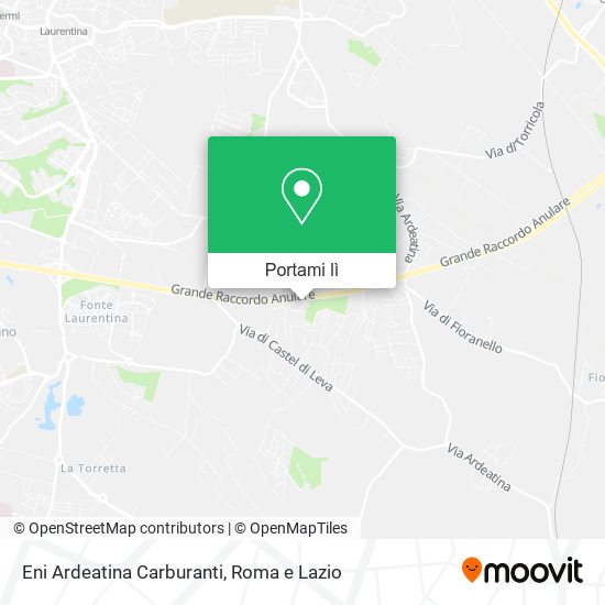 Mappa Eni Ardeatina Carburanti