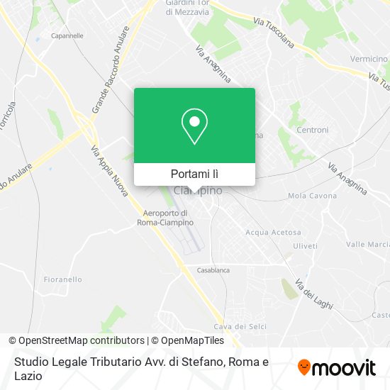 Mappa Studio Legale Tributario Avv. di Stefano