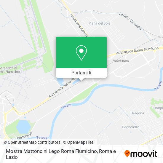 Mappa Mostra Mattoncini Lego Roma Fiumicino