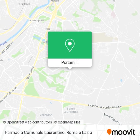 Mappa Farmacia Comunale Laurentino