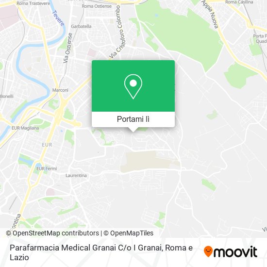 Mappa Parafarmacia Medical Granai C / o I Granai