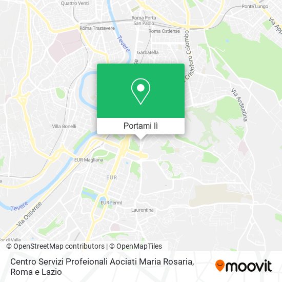 Mappa Centro Servizi Profeionali Aociati Maria Rosaria