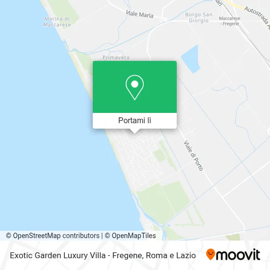 Mappa Exotic Garden Luxury Villa - Fregene