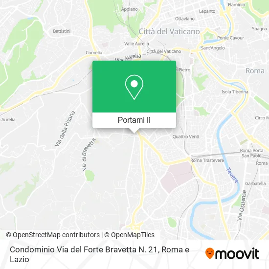 Mappa Condominio Via del Forte Bravetta N. 21