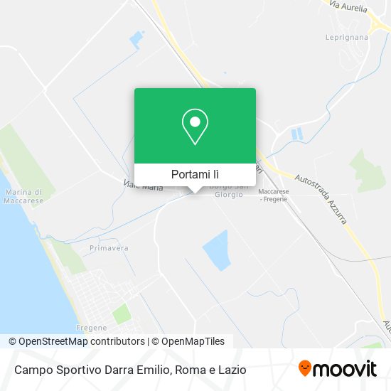 Mappa Campo Sportivo Darra Emilio