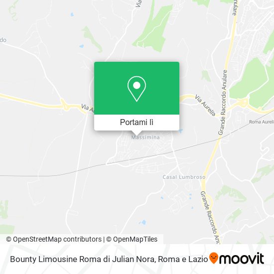Mappa Bounty Limousine Roma di Julian Nora