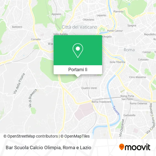 Mappa Bar Scuola Calcio Olimpia