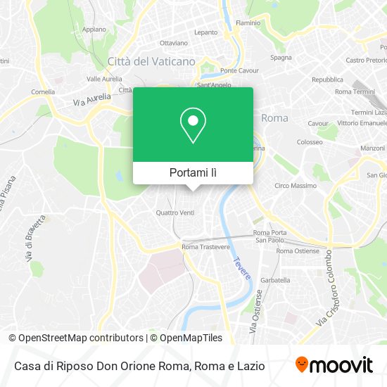 Mappa Casa di Riposo Don Orione Roma