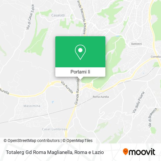 Mappa Totalerg Gd Roma Maglianella