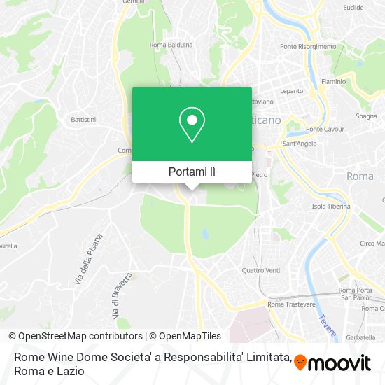 Mappa Rome Wine Dome Societa' a Responsabilita' Limitata