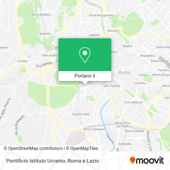 Mappa Pontificio Istituto Ucraino