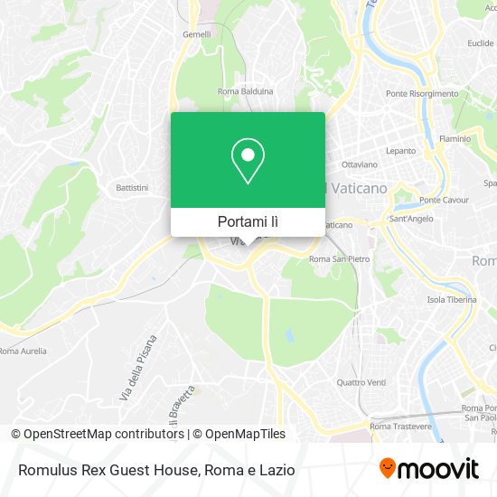 Mappa Romulus Rex Guest House