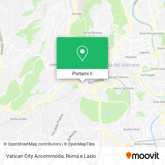Mappa Vatican City Accommoda