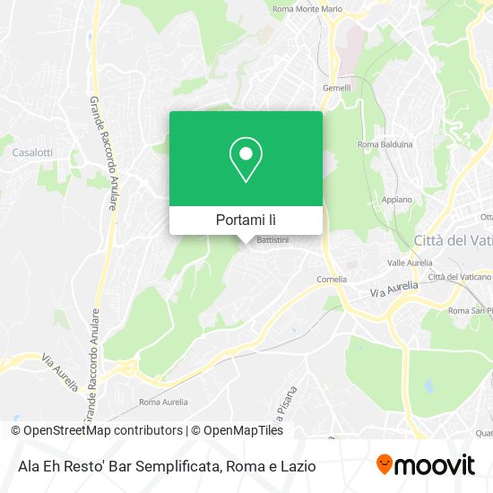Mappa Ala Eh Resto' Bar Semplificata
