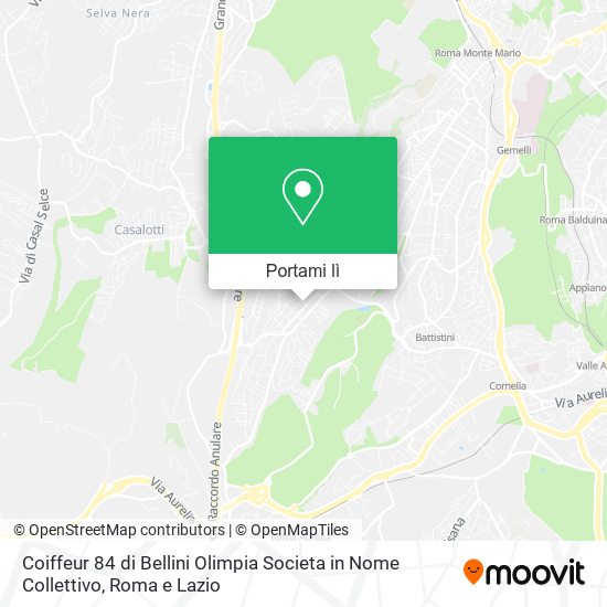 Mappa Coiffeur 84 di Bellini Olimpia Societa in Nome Collettivo