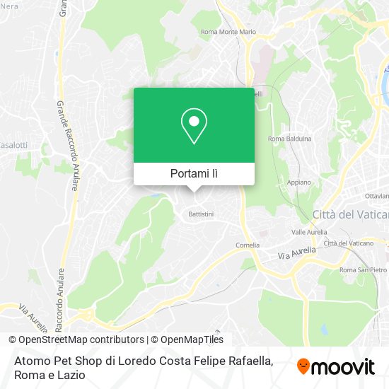 Mappa Atomo Pet Shop di Loredo Costa Felipe Rafaella