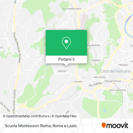 Mappa Scuola Montessori Roma