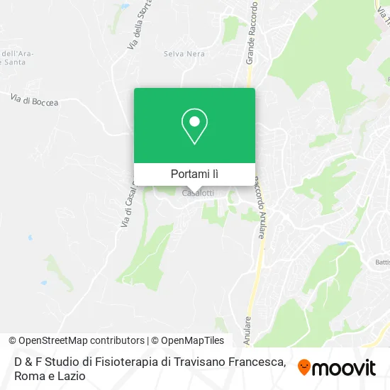 Mappa D & F Studio di Fisioterapia di Travisano Francesca