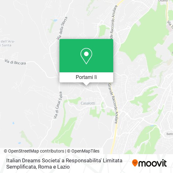 Mappa Italian Dreams Societa' a Responsabilita' Limitata Semplificata
