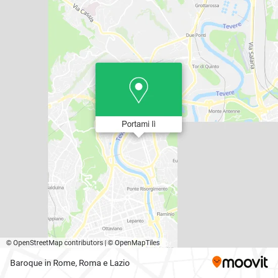Mappa Baroque in Rome