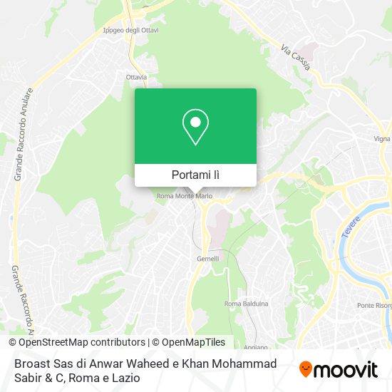 Mappa Broast Sas di Anwar Waheed e Khan Mohammad Sabir & C