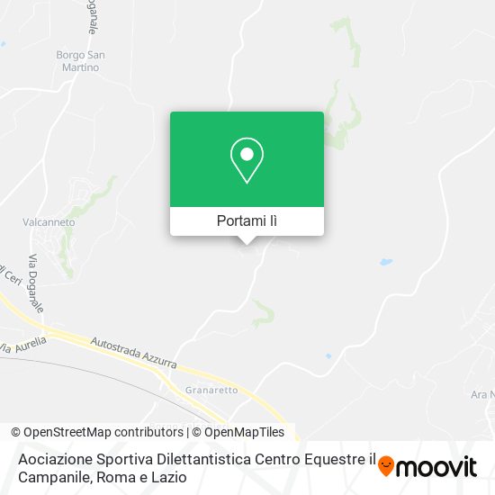 Mappa Aociazione Sportiva Dilettantistica Centro Equestre il Campanile