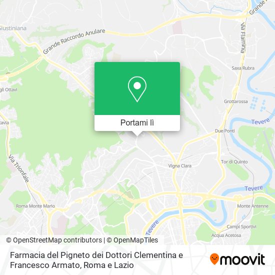 Mappa Farmacia del Pigneto dei Dottori Clementina e Francesco Armato