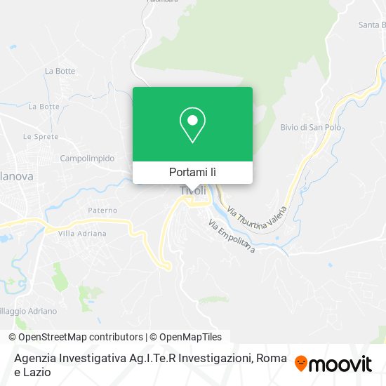 Mappa Agenzia Investigativa Ag.I.Te.R Investigazioni
