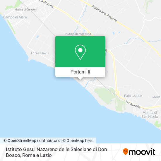 Mappa Istituto Gesu' Nazareno delle Salesiane di Don Bosco