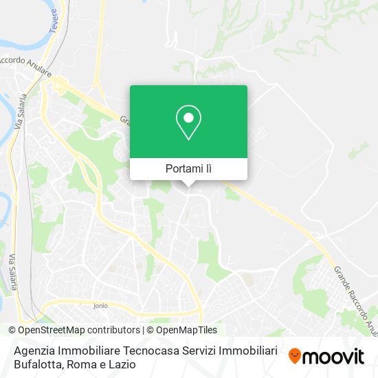 Mappa Agenzia Immobiliare Tecnocasa Servizi Immobiliari Bufalotta