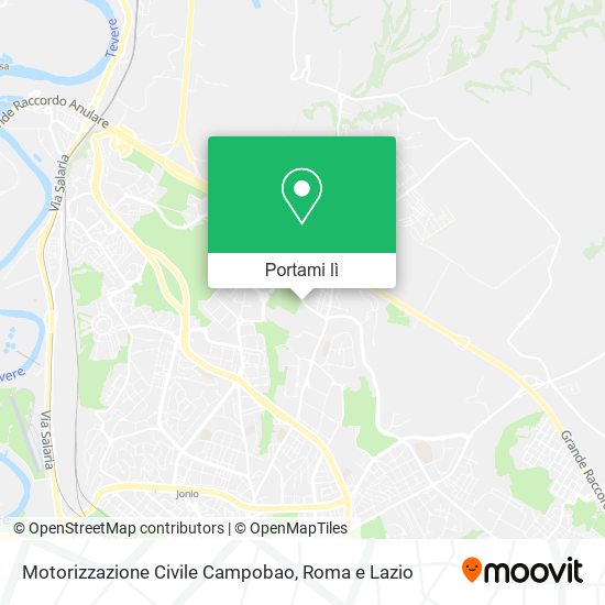 Mappa Motorizzazione Civile Campobao