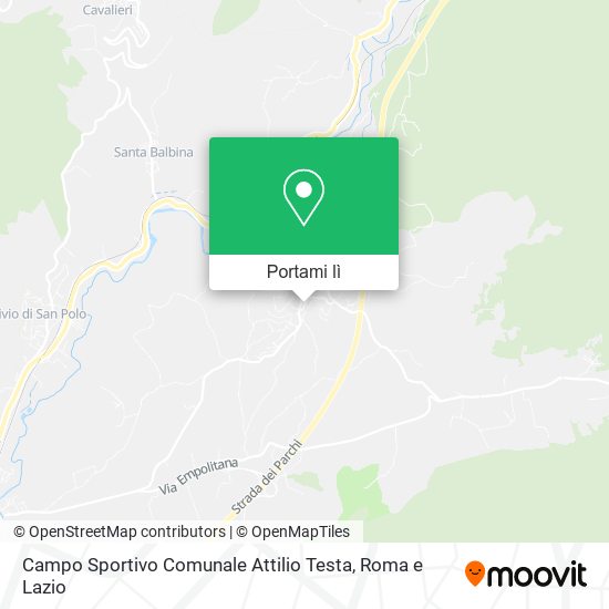 Mappa Campo Sportivo Comunale Attilio Testa