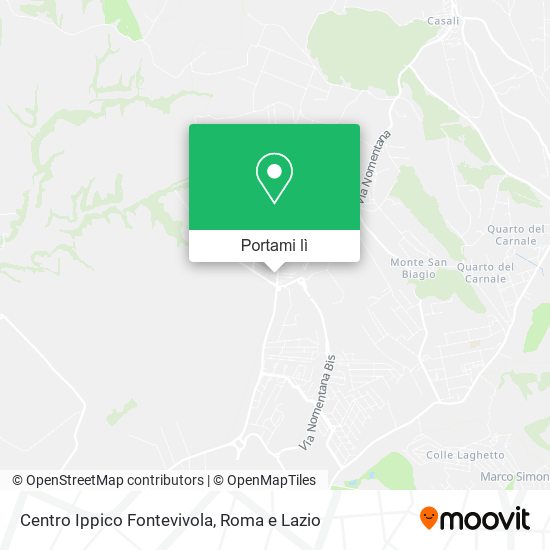 Mappa Centro Ippico Fontevivola